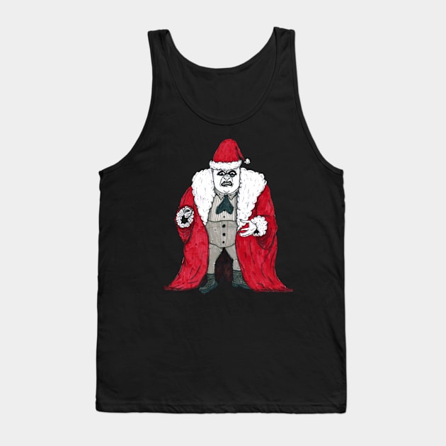 Penguin Claus Tank Top by lowen morrison